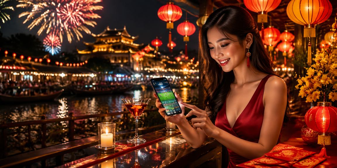 Không khí giải trí về đêm tại Huế với người dùng truy cập nền tảng game trực tuyến trên điện thoại