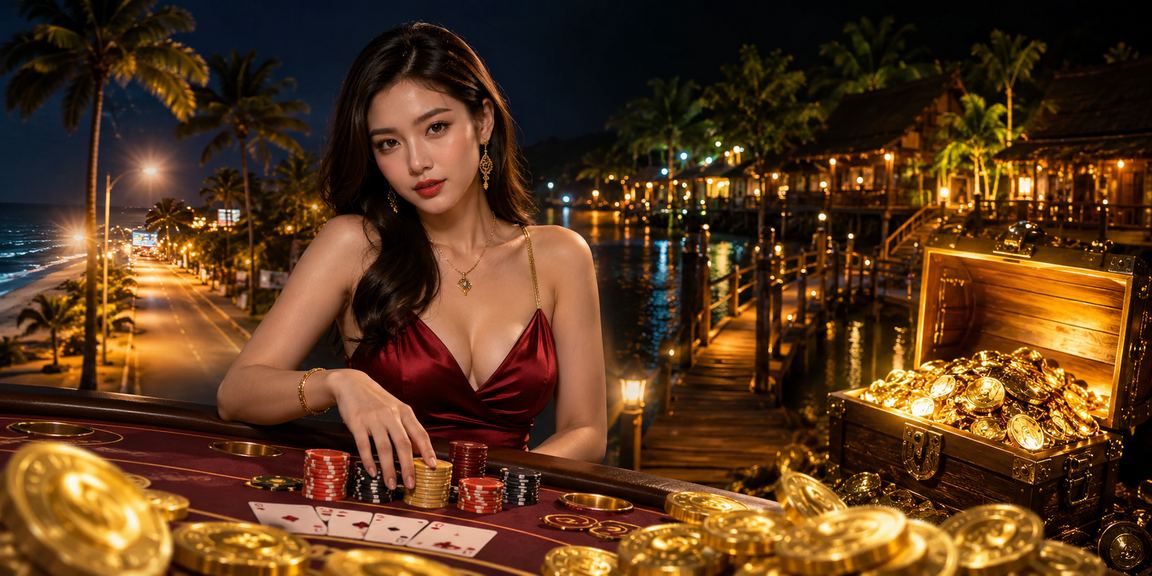 Người chơi Baccarat trực tuyến thư giãn tại bãi biển Mũi Né với thiết bị di động